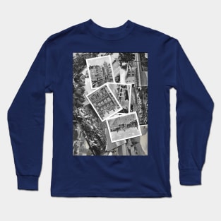 Old black and white postcards - 2 Long Sleeve T-Shirt